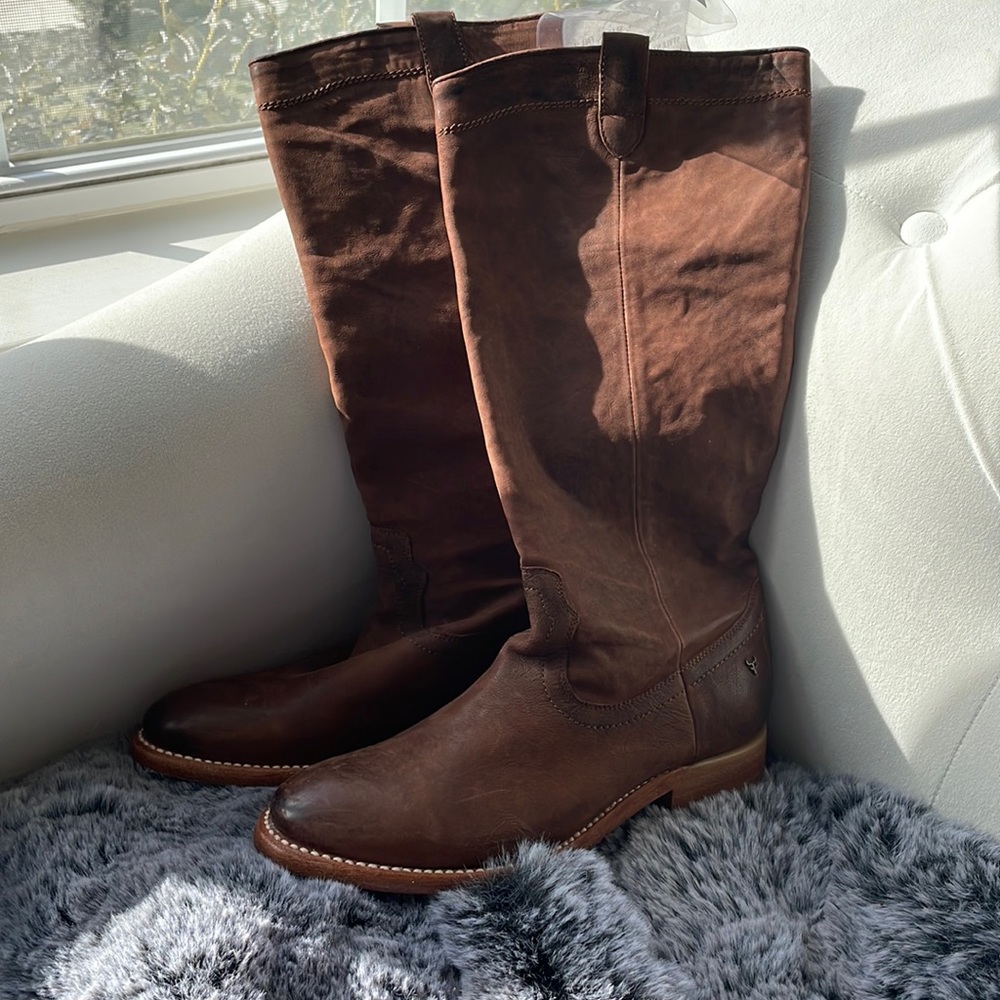 Never been worn trask leather boot